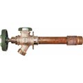 Arrowhead Brass Quickturn Anti-Siphon Frost-Free Wall Hydrant, 1/2, 3/4 X 3/4 In Connection, Fip/Mip X Hose, Satin 425-10LF